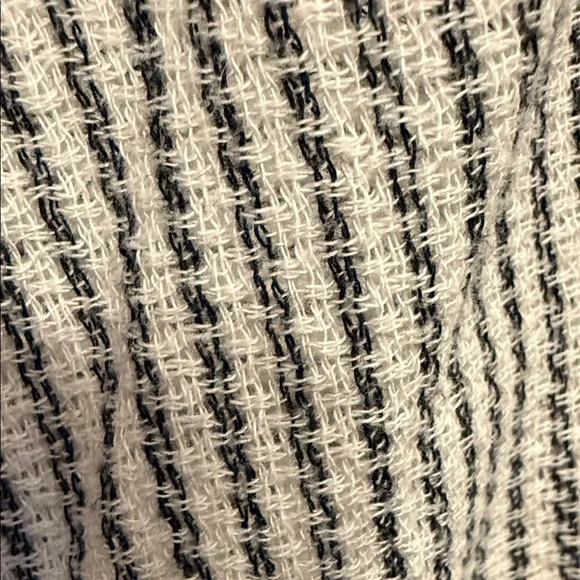 Free People Textured Stripe Cotton Top Relaxed Boho Blouse - Picture 5 of 6